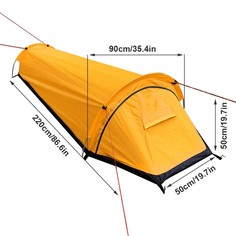 Cheap Goat Tents 1 Set Camping Tent Windproof Thick Rest And Sleep Outdoors Single Person Camping Tent Hiking Tent for Travel
